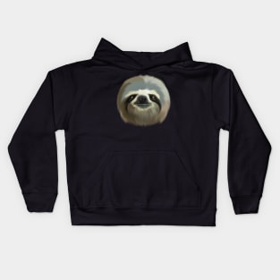 Happy Furry Sloth by MotorManiac Kids Hoodie